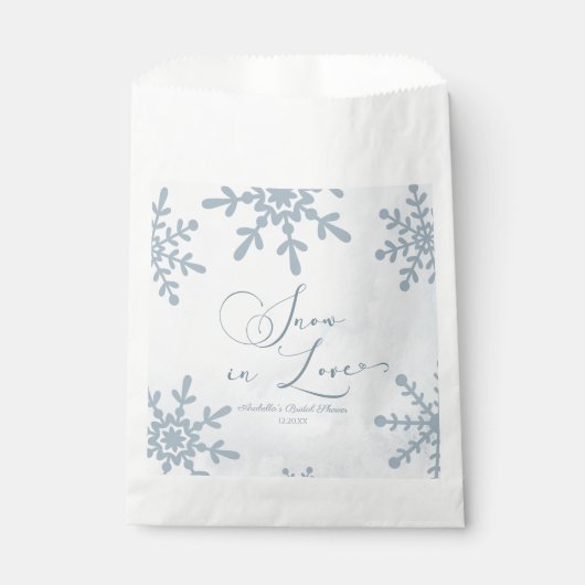 スノー・イン・ラブ ウィンター・ワンダーランド ブライダルシャワー フェイバーバッグ (正面)