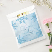 スノー・イン・ラブ ウィンター・ワンダーランド ブライダルシャワー フェイバーバッグ (封をした状態)