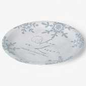 スノー・イン・ラブ ウィンター・ワンダーランド ブライダルシャワー ペーパープレート (アングル)