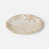 スノー・イン・ラブ ウィンター・ワンダーランド ブライダルシャワー ペーパープレート (アングル)