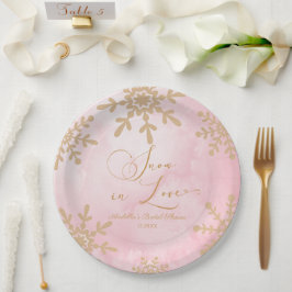 スノー・イン・ラブ ウィンター・ワンダーランド ブライダルシャワー ペーパープレート