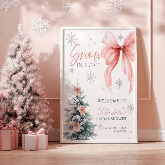 スノー・イン・ラブ ウィンター・ワンダーランド ブライダルシャワー ポスター