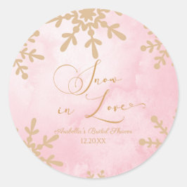 スノー・イン・ラブ ウィンター・ワンダーランド ブライダルシャワー ラウンドシール