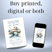 スノー・イン・ラブ ウィンター・ワンダーランド ブライダルシャワー 招待状