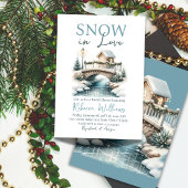 スノー・イン・ラブ ウィンター・ワンダーランド ブライダルシャワー 招待状