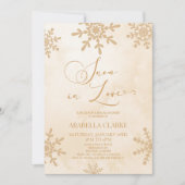 スノー・イン・ラブ ウィンター・ワンダーランド ブライダルシャワー 招待状 (正面)