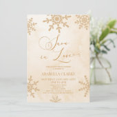 スノー・イン・ラブ ウィンター・ワンダーランド ブライダルシャワー 招待状 (スタンド正面)