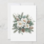 スノー・イン・ラブ ウインターブライダルシャワー招待状 招待状 (裏面)