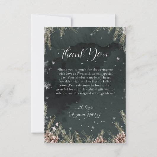 スノー イン ラブ サンキューカード (正面)