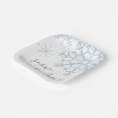 スノー・イン・ラブ ブライダルシャワー ペーパープレート (傾斜あり)