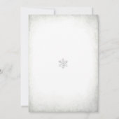 スノー イン ラブ ブライダル シャワー 招待状 (裏面)