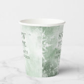 スノー イン ラブ ブライダル シャワー 紙コップ (右)