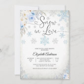 スノー・イン・ラブ ベビーシャワー招待状 招待状 (正面)