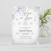 スノー・イン・ラブ ベビーシャワー招待状 招待状 (スタンド正面)