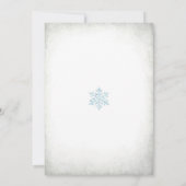 スノー・イン・ラブ ベビーシャワー招待状 招待状 (裏面)