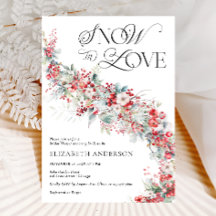 スノー・イン・ラブ ベリー フォリアージ ブライダル シャワー