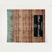 スノー・ウッド&フォレスト バット・ミッツヴァ フォト背景 タペストリー (正面(横))