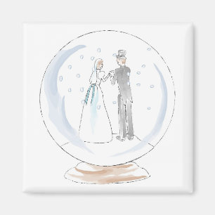 スノー・グ結婚ローブ夫妻 マグネット