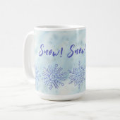 スノー!スノー!スノー! コーヒーマグカップ (正面左)