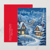 スノー・セレニティ・ヴィレッジII：ホリデー・ポストカード シーズンポストカード (正面/裏面)