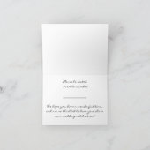 スノー ホワイト ローズ - プレースカード シーズンカード (内部)