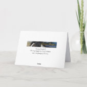 スノー・マーシュII 馬のグリーティングカード シーズンカード (裏面)