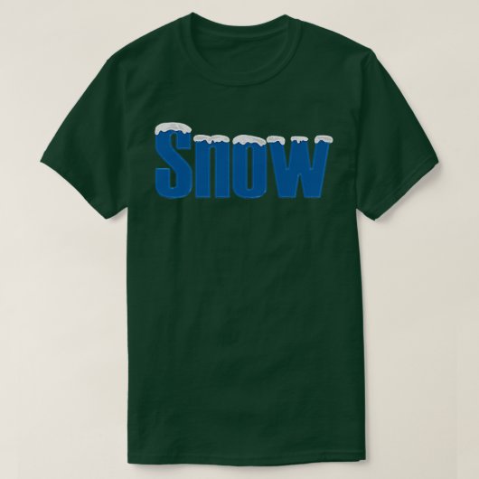 スノー 今は冬 Tシャツ (デザイン正面)