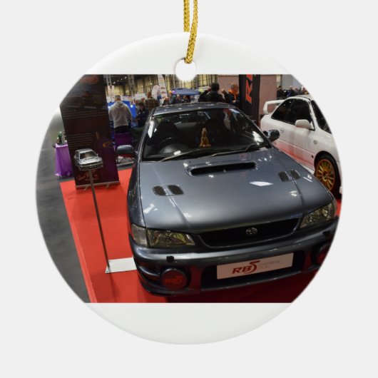 スバルインプレザの木のオーナメント セラミックオーナメント (正面)