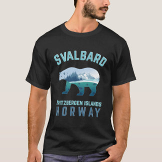 スバルバードスピッツバーゲン諸島ノルウェーFjorde With Po Tシャツ