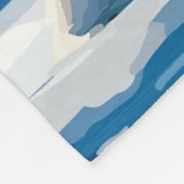 スバルバードノルウェーポーラベアトラベルアートヴィンテージ フリースブランケット (角)