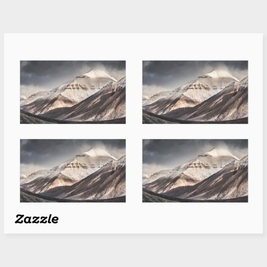 スバルバードマウンテン 長方形シール (シート)