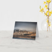 スバルバードランドスケープ写真 カード (黄色い花)