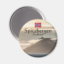 スバルバードランドスケープ写真 マグネット