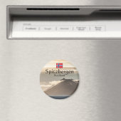 スバルバードランドスケープ写真 マグネット (インサイチュ (食洗機))