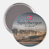 スバルバードランドスケープ写真 マグネット (正面/裏面)