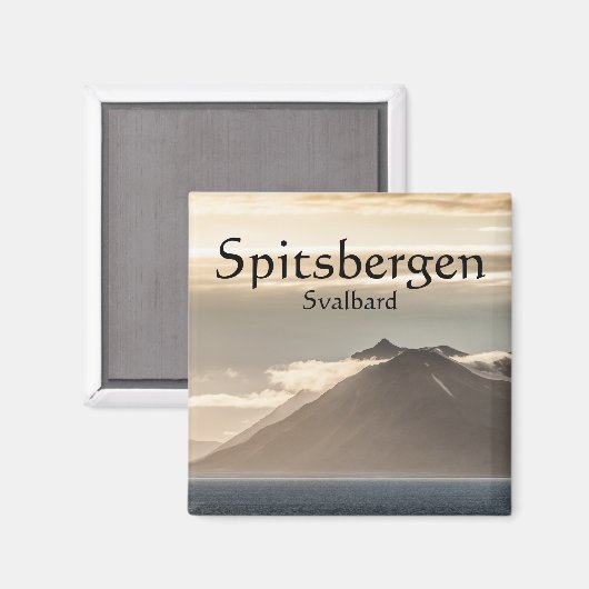 スバルバードランドスケープ写真 マグネット (正面/裏面)