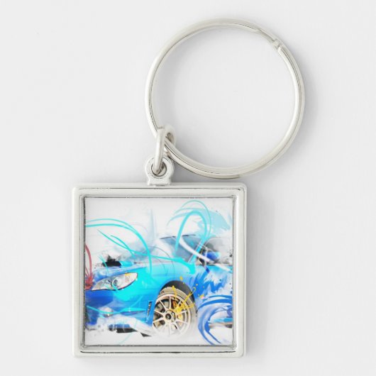 スバル・インプレッサのキーホルダー-すごいカッコいい キーホルダー (正面)