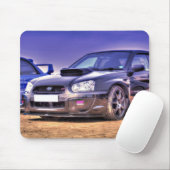 スバル・インプレッサ黒いWRX STi マウスパッド (マウス)