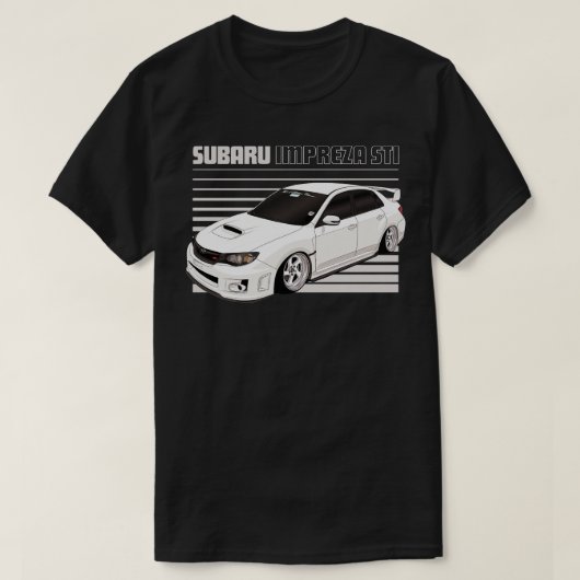 スバル・インプレッサ Tシャツ (デザイン正面)