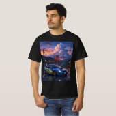 スバル インプレッサ WRX STI ツーリングカー Tシャツ (正面フル)