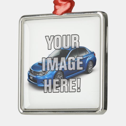 スバル・インプレッサWRX STIの写真-あなたの車を加えて下さい メタルオーナメント (左)