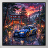 スバル レガシィ ツーリングカー ポスター (正面)
