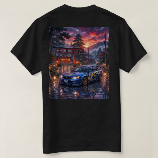 スバル レガシィ ツーリングカー Tシャツ (デザイン裏面)