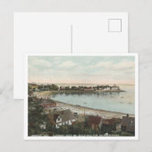 スバンプスコットMAフィッシャーマンズビーチ、エッグロックヴィンテージ ポストカード (正面/裏面)