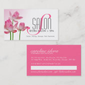 スパおよびマッサージの名刺のテンプレート 予約カード (正面/裏面)