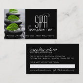 スパおよびマッサージの名刺のテンプレート 予約カード (正面/裏面)