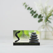 スパおよびマッサージの名刺のテンプレート 予約カード (スタンド正面)