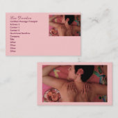 スパかマッサージセラピスト 名刺 (正面/裏面)