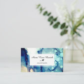 *~*スパとサロンのガーリー抽象芸術水芸術的色 名刺 (スタンド正面)