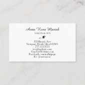 *~*スパとサロンのガーリー抽象芸術水芸術的色 名刺 (裏面)